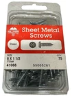 Hillman Sheet Metal Screws 41066 Steel Pan Head Phillips #8 X 1-1/2" 75PK New. Price: $12.82.