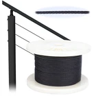 Muzata 1/8" Black T316 Stainless Steel Cable Wire Rope 7X7 Strand WR19 New. Price: $89.99.