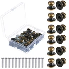 Ripeng 36 Pieces Mini Round Head Knobs Vintage Antique Drawer Metal Bronze New. Price: $14.69.