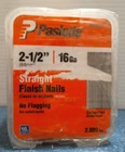 Paslode 2-1/2" 16 Ga. Straight Finish Nails Qty: 2,000 (650287) Fs Open. Price: $30.00.