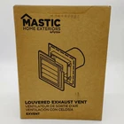 White Louvered Exhaust Utility Mastic Home Exteriors By Plygem Exvent 04 New. Price: $15.65.