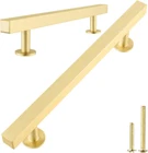 Qogrisun 5-PACK Solid Brass Cabinet Handles, Gold Square Bar Pulls 5" New. Price: $19.99.