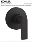 Kohler Composed Transfer Valve Trim With Lever Open. Price: $89.99.
