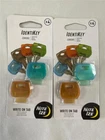 Lot Of 2 Nite Ize 4-PACK Identikey Covers Orange/blue/gray/green KID-A1-4R7 New. Price: $10.99.