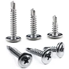 150 Pack 410 Stainless Steel Wafer Head Phillips Self Drilling Screws Sheet M... New. Price: $21.19.