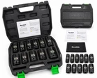 Tecotek 11PC Deep Impact Socket Set 1/2 Drive Metric 27-41MM Cr-mo Case New. Price: $44.98.