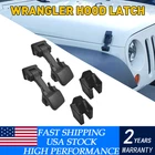 Stainless Steel Hood Latches Lock Catch Kit For Jeep Wrangler Jk 2007-2018 New. Price: $21.84.
