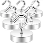 Neosmuk Magnetic Hooks, 60 Lb+ Heavy Duty Neodymium For Hanging, Fridge, New. Price: $10.17.