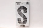 (6-PK) Hillman Reflective Square-cut Letter Black On Silver 3" 839516 Open. Price: $9.28.