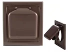 No-pest Vent In. Wide-mount Dual Door Plastic Wall Brown B274 Open. Price: $13.80.