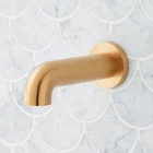 SHTS74BG Lexia 6-7/8" Tub Spout Brushed Gold Open. Price: $24.00.