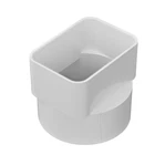 Nds Pvc Downspout Adapter, 3X4 In. Sewer And Drain Hub New. Price: $7.88.