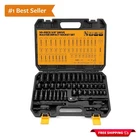 High Torque 3/8'' Drive Impact Socket Set 50-PIECE Chrome Vanadium Master Kit New. Price: $79.19.
