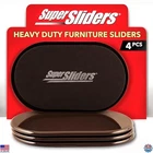 Reusable Oval Furniture Sliders 5.75"X9.5" For Carpet - 4 Pack, Brown New. Price: $28.57.