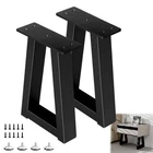 Y-cfhfc 14 Inch Trapezoid Metal Table Black Bench Legs,diy Furniture For Co New. Price: $56.94.