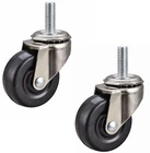 Ace 2 In. Swivel Soft Rubber Caster 80 Lb Pk Threaded Stem Width: 3/8" New. Price: $6.75.