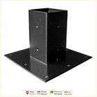 Black Surface Mount Base Plate For Mailbox Post, Galvanized Steel Construction New. Price: $97.91.