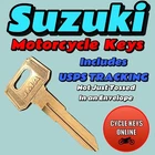 Suzuki Motorcycle Keys Cut By Spare Replacement 6251-6500 New. Price: $11.99.