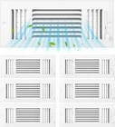 6 Pcs White 10 X 4 Inch Interior Size Air Ceiling Vent Covers 3 Way Sidewall New. Price: $84.33.