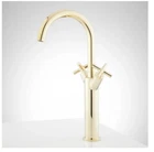 Signature Hardware Aviston Single Hole Vessel Bathroom Faucet-polished Brass New. Price: $220.00.