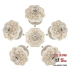 Piutouyar 6PCS Ceramic Cabinet Knobs,gold White Roll Hand Painted Cupboard New. Price: $20.24.