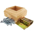 4JS Newel Post Mounting System 3 1/2" Red Oak #01141 Contemporary Molding Kit. Price: $29.95.