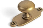 Goo-ki Antique Brass Zinc Alloy Cabinet Knob With Backplate Single Hole Center New. Price: $60.79.