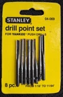 Stanley Yankee Push Drill Bits Set 04-069 9DP 8 Nos New. Price: $45.00.