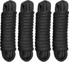 3/8" X 20' Double Braid Nylon Boat Dock Lines, 4 Pack Black Marine Rope ... New. Price: $56.15.