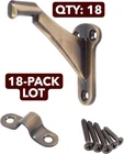 New 18-PACK Lot N830-130 National Hardware Antique Brass Handrail Bracket. Price: $80.44.