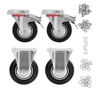 Inch Wheels Set Of 4, Heavy Duty Casters With Brake, Swivel Rubber C... New. Price: $47.91.