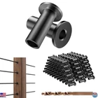 Blika 120-PACK Black Stainless Steel Protector Sleeves For 1/8" Cable Railing New. Price: $78.73.