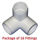 1" Furniture Grade 3-WAY Side Outlet Tee Pvc Fitting 16 Pack New. Price: $34.99.