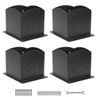 6X6 Post Base 4 Pcs,(inner Size 5.6''X5.6'') Wood Fence Anchor,decking P... New. Price: $82.97.