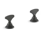 Kohler Artifacts K-98068-6-BL Widespread Dial Handles Bathroom Faucet Black New Open. Price: $321.10.
