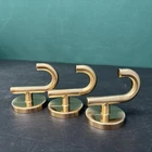 Lot Of 3 / Delta Trinsic Wall Mount Double Towel Hook Champagne Bronze Open. Price: $50.00.
