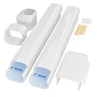 Cestluck 4'' 7.5 Ft Mini Split Line Cover Set, Pvc Decorative Pipe Ki New. Price: $52.55.