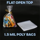 2X3" Clear Poly Bags Lay-flat End 1.5-MIL Case Ldpe Plastic Packaging New. Price: $203.92.