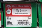 Hillman 80123 No. 14 Ga. X In. Phillips Pan Head Sheet Metal Screws New. Price: $24.99.
