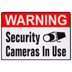 Decal Security Cam 4X6" New. Price: $18.40.