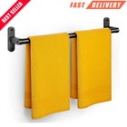 Towel Rack For Bathroom - 24" Rustproof Holder, Sturdy Bar, Black New. Price: $12.99.
