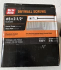 5 POUNDS-440 Screws Grip-rite Drywall #8 X 1/2 Philips Coarse Thread New. Price: $29.95.
