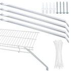 4PCS 12INCH Wire Shelf Brackets, Metal White Closet Support With Anch... New. Price: $25.04.