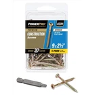Hillman 42472 Zinc Yellow Steel Power Pro Star Drive Wood Screws #9 X 2-1/2 In. New. Price: $11.01.