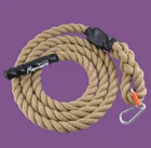 15 Ft 4.6 Perantlb Outdoor Climbing Rope 1.5" Diameter Jute & Metal Hook New. Price: $55.00.