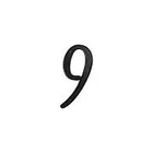 Deltana RNZ49 In. House Numbers Zinc Die-cast Black (set Of 10) (9) New. Price: $19.32.