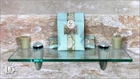 Rectangle Floating Glass Shelf - 6" ,8", 10", 12" Depth By Dulles New. Price: $34.95.