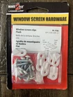 Prime-line Pro Repair Window Screen Clips, Qty. 12EACH & Screws, PL-7738 New. Price: $10.99.