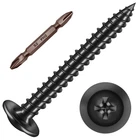 200PCS #8 1-1/2" Phillips Truss Head Wood Screws, Inch Black Quick New. Price: $26.99.