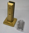 Top Hardware Duplex 2205 Stainless Square Mount Adjustable Spigot Satin Gold New. Price: $74.99.